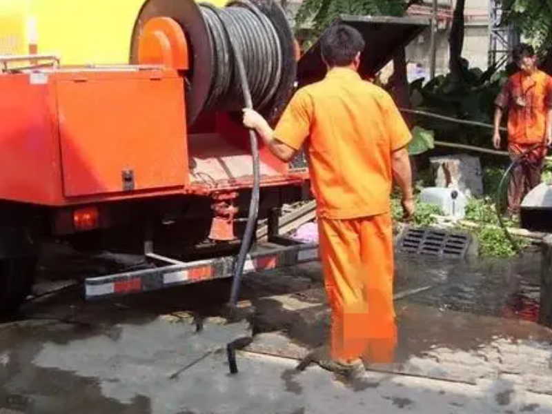 嘉善专业社区 工厂学校 管道疏通清理化粪池